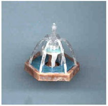 Dollhouse Miniature Fountain 1In Square